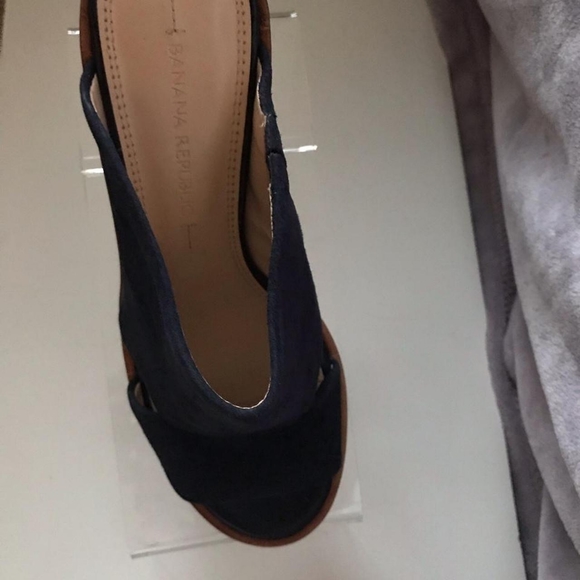 Banana Republic Imperial Blue Slippers with Heels - Picture 4 of 4